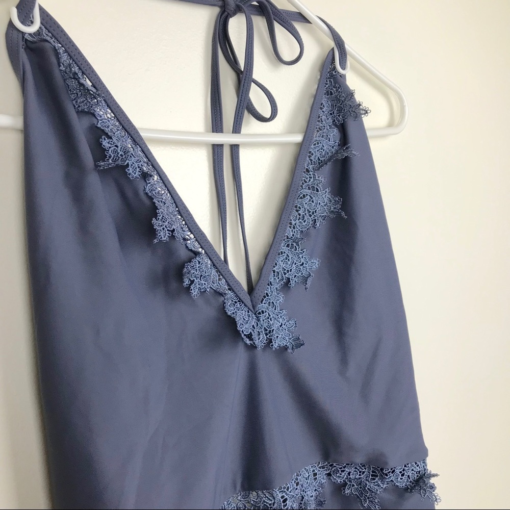 Tularosa Lovely One Piece Swimsuit in Medium Gray - Picture 4 of 5